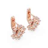 Radiant Snowflake-Style Multi-Round Diamond Earrings (15.04 mm | 0.546 Ct TW)