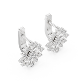 Radiant Snowflake-Style Multi-Round Diamond Earrings (15.04 mm | 0.546 Ct TW)