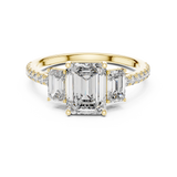 Emerald Harmony Triple-Stone Diamond Ring (17 NO. | 2.542 Ct TW)