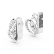 Elegant Dual-Loop Lab-Grown Diamond Drop Earrings (14.88 mm | 0.546 Ct TW)