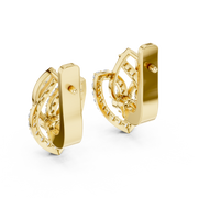 Elegant Dual-Loop Lab-Grown Diamond Drop Earrings (14.88 mm | 0.546 Ct TW)