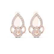 Elegant Dual-Tier Teardrop Lab-Grown Diamond Earrings (9.72 mm × 7.71 mm | 0.364 Ct TW)