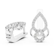 Elegant Dual-Tier Teardrop Lab-Grown Diamond Earrings (9.72 mm × 7.71 mm | 0.364 Ct TW)