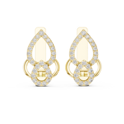 Elegant Dual-Tier Teardrop Lab-Grown Diamond Earrings (9.72 mm × 7.71 mm | 0.364 Ct TW)