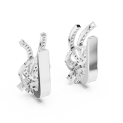 Elegant Twisted-Ribbon Lab-Grown Diamond Drop Earrings (19.87 mm | 0.512 Ct TW)