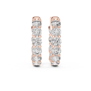 Modern Sparkle Lab-Grown Diamond Hoop Gold Earrings (15.8mm | 1.60 Ct TW)