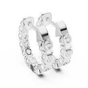 Modern Sparkle Lab-Grown Diamond Hoop Gold Earrings (15.8mm | 1.60 Ct TW)