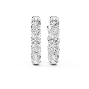 Modern Sparkle Lab-Grown Diamond Hoop Gold Earrings (15.8mm | 1.60 Ct TW)