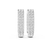 Elegant Triple-Row Lab-Grown Diamond Huggie Hoop Earrings (13.68 mm | 0.720 Ct TW)Elegant Triple-Row Lab-Grown Diamond Huggie Hoop Earrings (13.68 mm | 0.720 Ct TW)