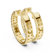 Elegant Triple-Row Lab-Grown Diamond Huggie Hoop Earrings (13.68 mm | 0.720 Ct TW)Elegant Triple-Row Lab-Grown Diamond Huggie Hoop Earrings (13.68 mm | 0.720 Ct TW)