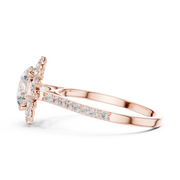 Elegant Sunburst Halo Diamond Ring (1.98 Ct TW)