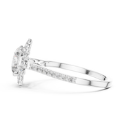 Elegant Sunburst Halo Diamond Ring (1.98 Ct TW)