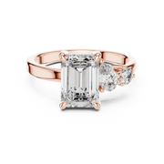 Classic Three-Stone Princess & Round Diamond Ring (7 US | 2.33 Ct TW)