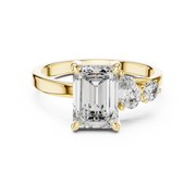 Classic Three-Stone Princess & Round Diamond Ring (7 US | 2.33 Ct TW)