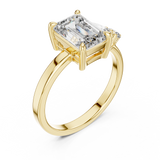 Classic Three-Stone Princess & Round Diamond Ring (7 US | 2.33 Ct TW)