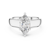 Classic Marquise Solitaire Ring (12×6 mm | Lab-Grown Diamond)