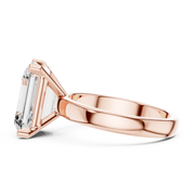 Elegant Emerald-Cut Solitaire Lab-Grown Diamond Ring (11.00×9.00 mm | 2.00 Ct Center Stone)