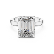Elegant Emerald-Cut Solitaire Lab-Grown Diamond Ring (11.00×9.00 mm | 2.00 Ct Center Stone)