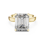 Elegant Emerald-Cut Solitaire Lab-Grown Diamond Ring (11.00×9.00 mm | 2.00 Ct Center Stone)