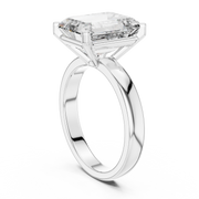 Elegant Emerald-Cut Solitaire Lab-Grown Diamond Ring (11.00×9.00 mm | 2.00 Ct Center Stone)