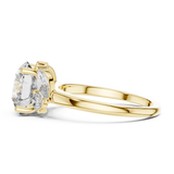 Elegant Oval & Marquise Lab-Grown Diamond Three-Stone Ring (3.88 Ct TW)