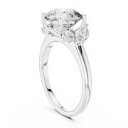 Elegant Oval & Marquise Lab-Grown Diamond Three-Stone Ring (3.88 Ct TW)