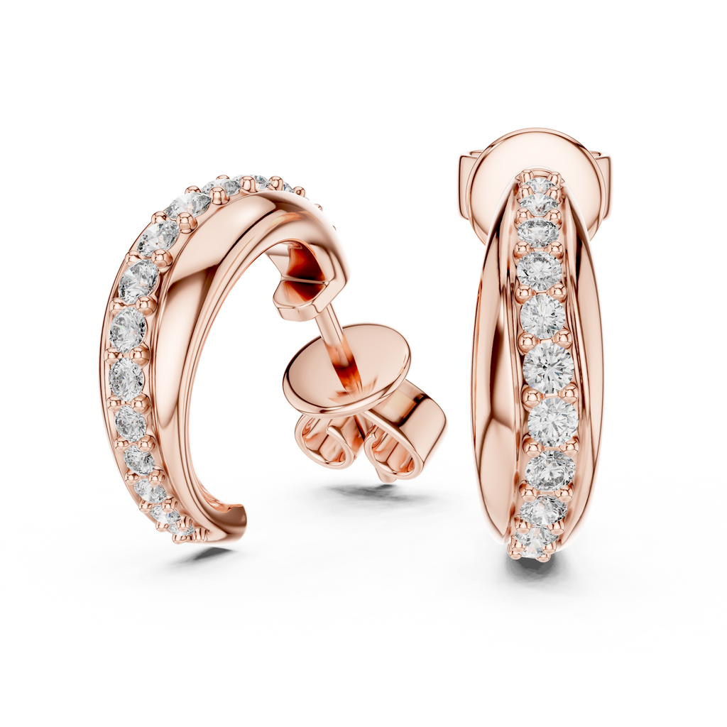 Classic Micro-Pavé Lab-Grown Diamond Hoop Earrings (13.88 mm | 0.38 Ct TW)Classic Micro-Pavé Lab-Grown Diamond Hoop Earrings (13.88 mm | 0.38 Ct TW)