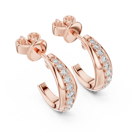 Classic Micro-Pavé Lab-Grown Diamond Hoop Earrings (13.88 mm | 0.38 Ct TW)Classic Micro-Pavé Lab-Grown Diamond Hoop Earrings (13.88 mm | 0.38 Ct TW)