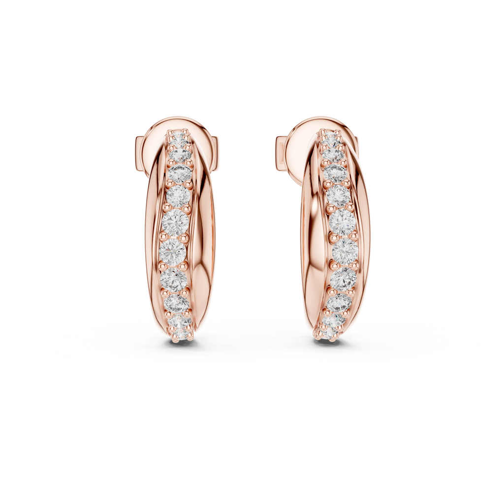 Classic Micro-Pavé Lab-Grown Diamond Hoop Earrings (13.88 mm | 0.38 Ct TW)Classic Micro-Pavé Lab-Grown Diamond Hoop Earrings (13.88 mm | 0.38 Ct TW)