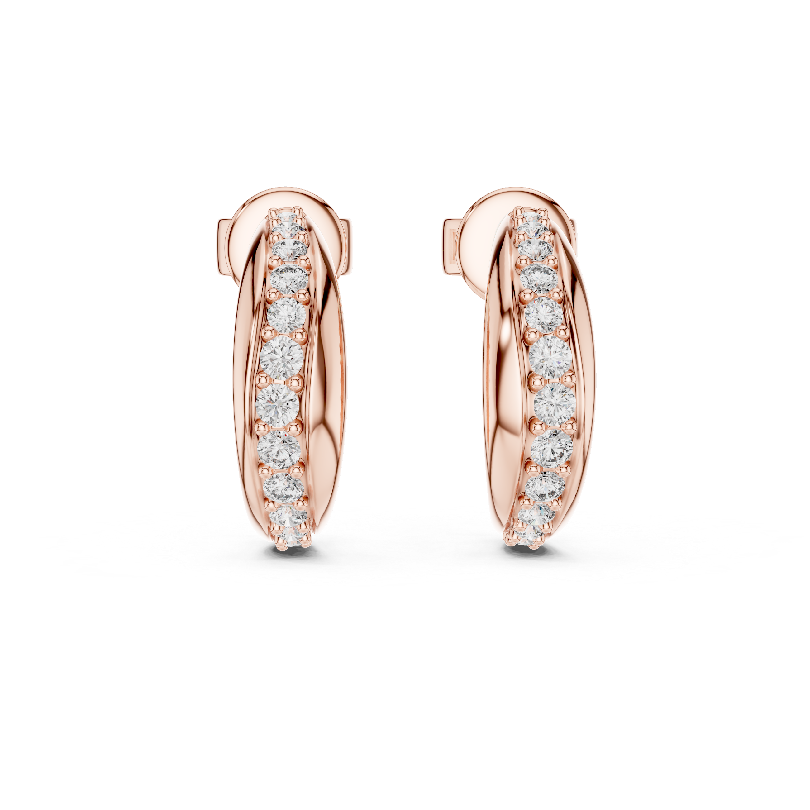 Classic Micro-Pavé Lab-Grown Diamond Hoop Earrings (13.88 mm | 0.38 Ct TW)Classic Micro-Pavé Lab-Grown Diamond Hoop Earrings (13.88 mm | 0.38 Ct TW)