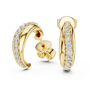 Classic Micro-Pavé Lab-Grown Diamond Hoop Earrings (13.88 mm | 0.38 Ct TW)Classic Micro-Pavé Lab-Grown Diamond Hoop Earrings (13.88 mm | 0.38 Ct TW)