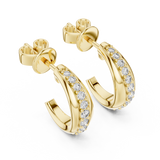 Classic Micro-Pavé Lab-Grown Diamond Hoop Earrings (13.88 mm | 0.38 Ct TW)Classic Micro-Pavé Lab-Grown Diamond Hoop Earrings (13.88 mm | 0.38 Ct TW)