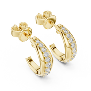 Classic Micro-Pavé Lab-Grown Diamond Hoop Earrings (13.88 mm | 0.38 Ct TW)Classic Micro-Pavé Lab-Grown Diamond Hoop Earrings (13.88 mm | 0.38 Ct TW)