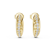 Classic Micro-Pavé Lab-Grown Diamond Hoop Earrings (13.88 mm | 0.38 Ct TW)Classic Micro-Pavé Lab-Grown Diamond Hoop Earrings (13.88 mm | 0.38 Ct TW)