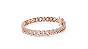 Premium Pave-Set Cuban Link Diamond Bracelet ( 4.997 Ct TW)