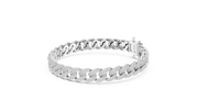 Premium Pave-Set Cuban Link Diamond Bracelet ( 4.997 Ct TW)