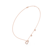 Elegant Heart Pendant Necklace With Lab-Grown Diamonds (20 Stones | 0.484 Ct TW)