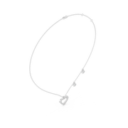 Elegant Heart Pendant Necklace With Lab-Grown Diamonds (20 Stones | 0.484 Ct TW)