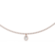 Elegant Pear & Round Lab-Grown Diamond Necklace (185 Stones | 4.53 Ct TW)