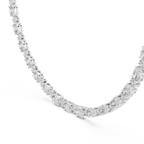 Elegant Oval & Round Lab-Grown Diamond Necklace (13.40 mm Centerpiece | 81 Stones | 1.28 Ct TW)