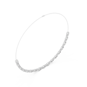 Elegant Oval & Round Lab-Grown Diamond Necklace (13.40 mm Centerpiece | 81 Stones | 1.28 Ct TW)