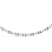 Elegant Oval & Round Lab-Grown Diamond Necklace (13.40 mm Centerpiece | 81 Stones | 1.28 Ct TW)