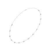 Elegant Bezel-Set Emerald & Marquise Lab-Grown Diamond Necklace (14 Stones | 2.8 Ct TW)