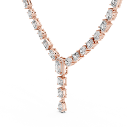 Luxury Multi-Shape Lab-Grown Diamond Necklace (40.25 mm Drop Pendant | 56 Stones | 21.178 Ct TW)