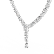 Luxury Multi-Shape Lab-Grown Diamond Necklace (40.25 mm Drop Pendant | 56 Stones | 21.178 Ct TW)