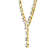 Luxury Multi-Shape Lab-Grown Diamond Necklace (40.25 mm Drop Pendant | 56 Stones | 21.178 Ct TW)