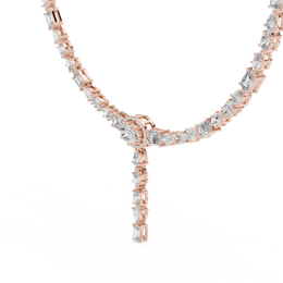 Luxury Lab-Grown Diamond Drop Necklace (42.15 mm Centerpiece | 66 Stones | 14.27 Ct TW)