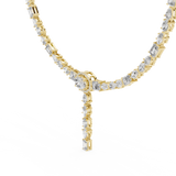 Luxury Lab-Grown Diamond Drop Necklace (42.15 mm Centerpiece | 66 Stones | 14.27 Ct TW)