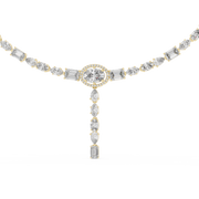 Luxury Lab-Grown Diamond Drop Necklace (42.15 mm Centerpiece | 66 Stones | 14.27 Ct TW)