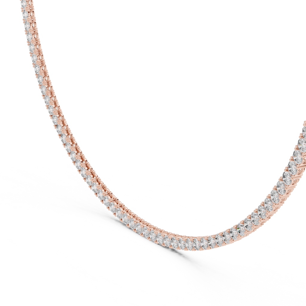 Classic 4.00 mm Lab-Grown Diamond Tennis Necklace (124 Stones | 37.20 Ct TW)